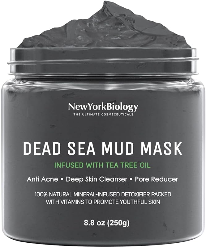 Zermet 1 New York Biology Dead Sea Mud Mask for Face and Body - Spa Quality Pore Reducer for Acne, Blackheads & Oily Skin, Natural Skincare for Women, Men - Tightens Skin for A Healthier Complexion - 8.8 oz