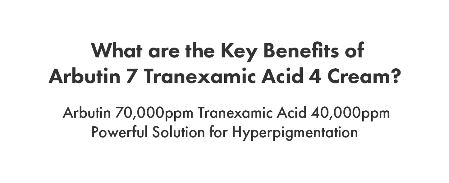 Zermet 1 Arbutin 7% + Tranexamic Acid 4% Cream, 70,000ppm Arbutin, 40,000ppm TXA, Niacinamide, Glutathione, Dark Spots, Freckle, Blemishes, Pigmentation, Korean Skin Care, 50ml, 1.69 fl.oz.