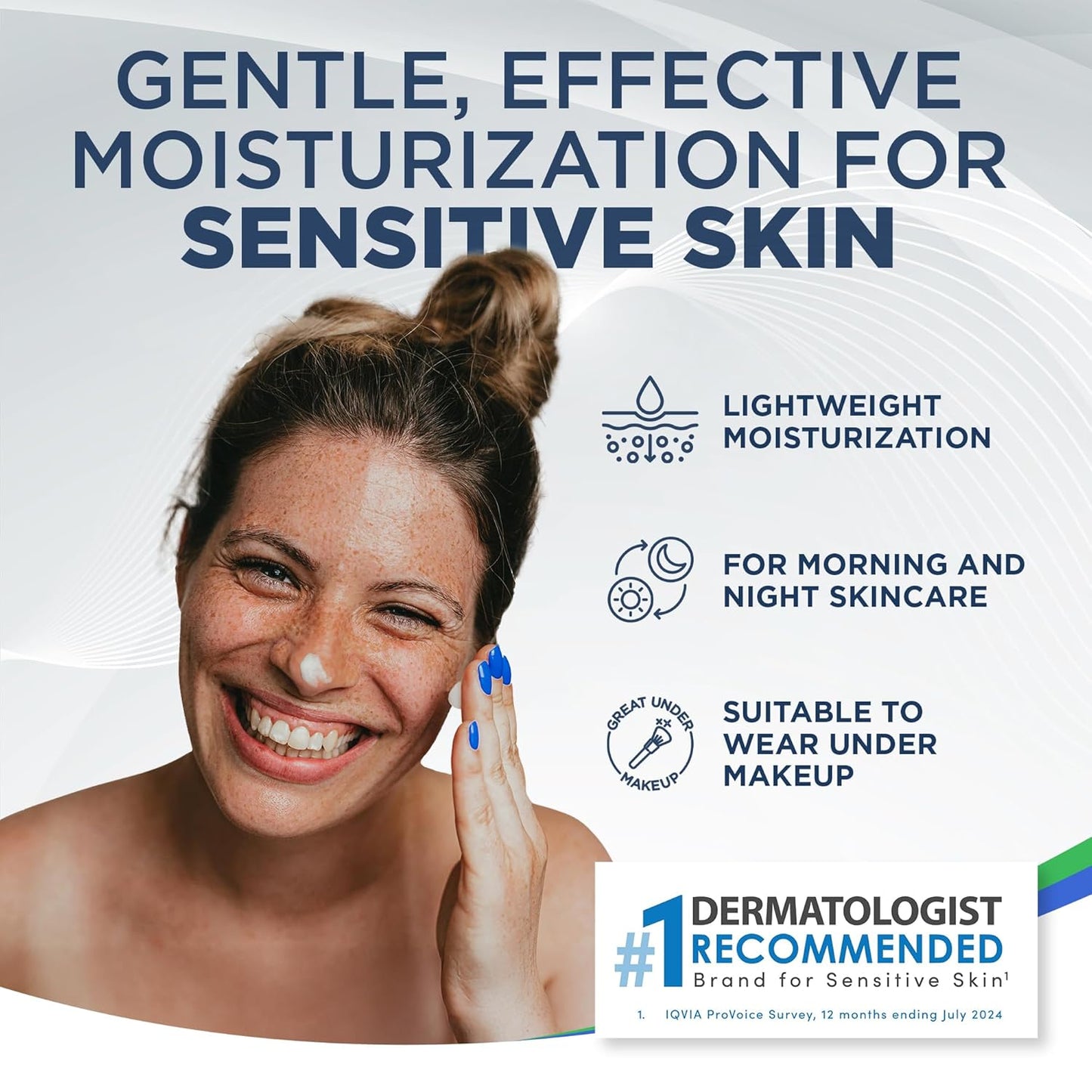 Zermet 1 Vanicream Daily Facial Moisturizer With Ceramides and Hyaluronic Acid - Formulated Without Common Irritants for Those with Sensitive Skin, 3 fl oz (Pack of 1)