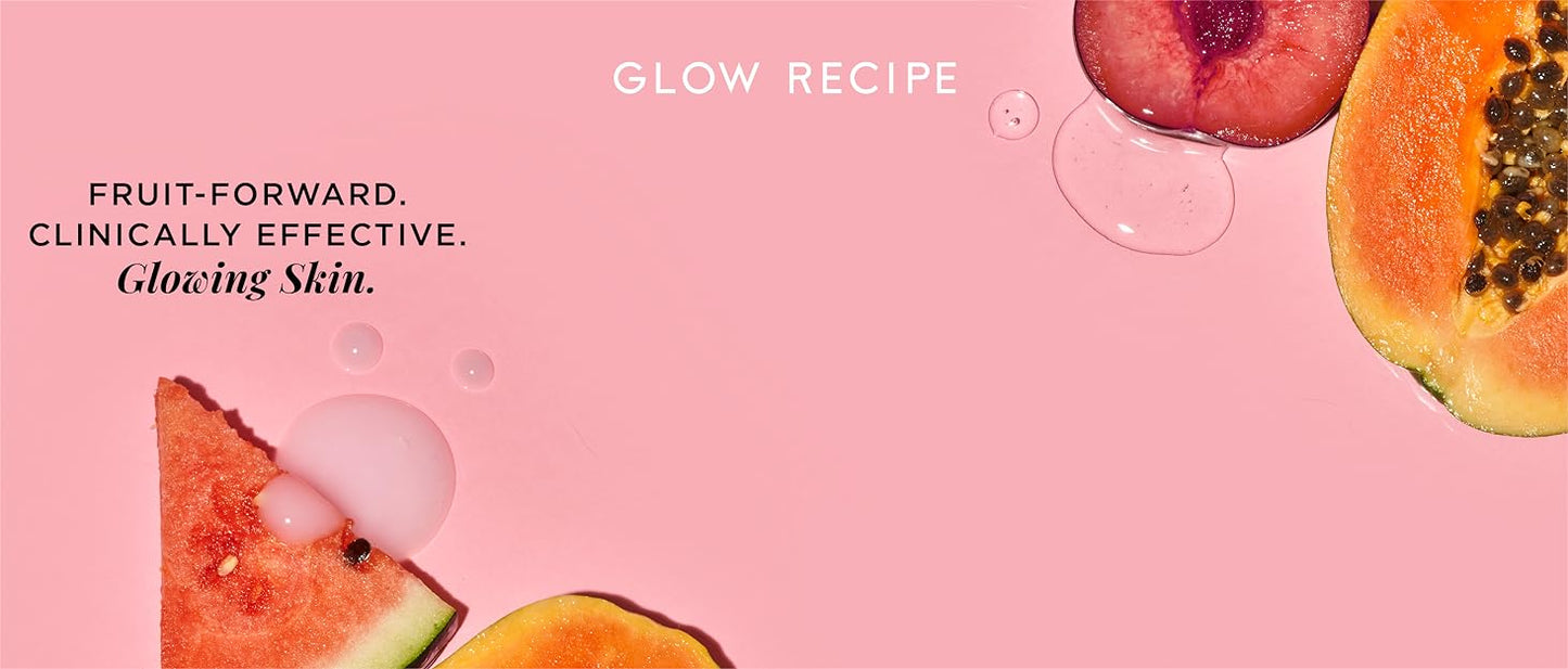 Zermet 1 Glow Recipe Double The Glow Skincare Kit - Watermelon PHA BHA Face Toner + Full Size and Refillable Pink Juice Face Moisturizer with Hydrating Hyaluronic Acid for Dry Skin - Korean Skin Care (3 Count)
