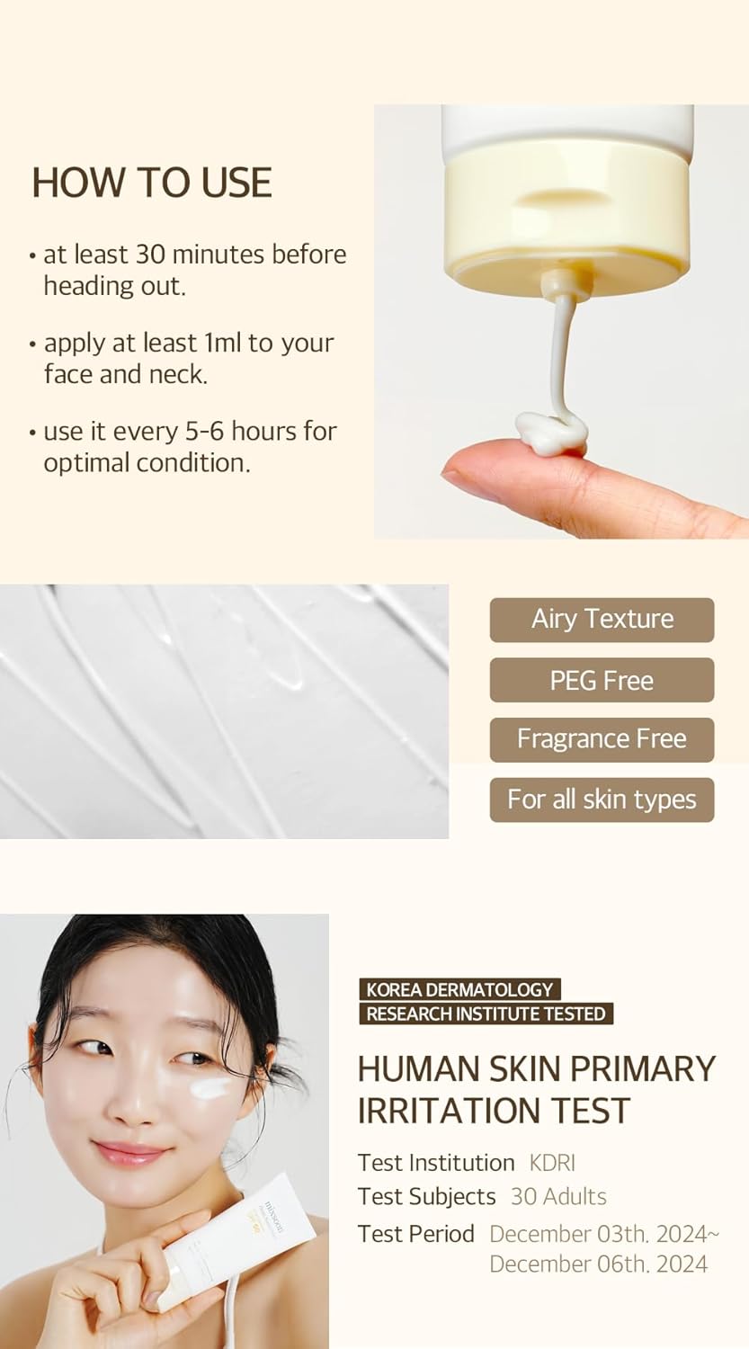 Zermet 1 mixsoon Bean Sunscreen 1.69 Fl. Oz. / 50ml SPF 50 Airy Texture Type Lightweight No White Cast For Face Korean Glass Skin Care