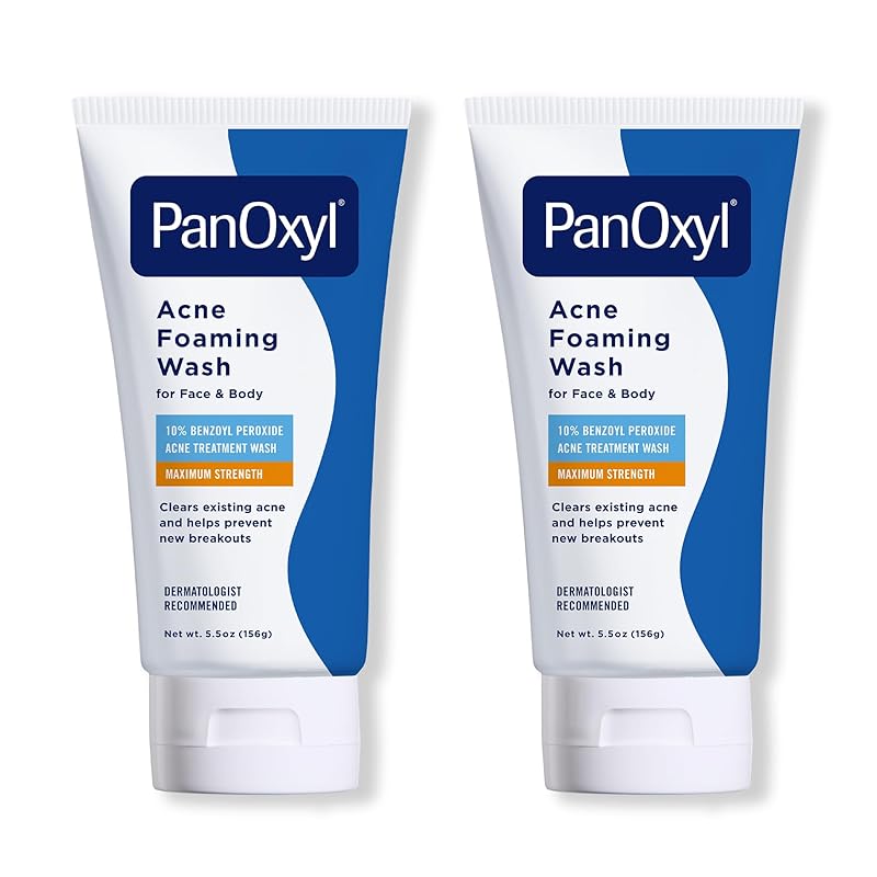 Zermet 1 PanOxyl Acne Foaming Wash Benzoyl Peroxide 10% Maximum Strength Antimicrobial, 5.5 Oz
