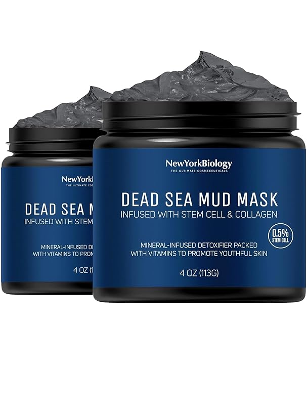 Zermet 1 New York Biology Dead Sea Mud Mask for Face and Body - Spa Quality Pore Reducer for Acne, Blackheads & Oily Skin, Natural Skincare for Women, Men - Tightens Skin for A Healthier Complexion - 8.8 oz