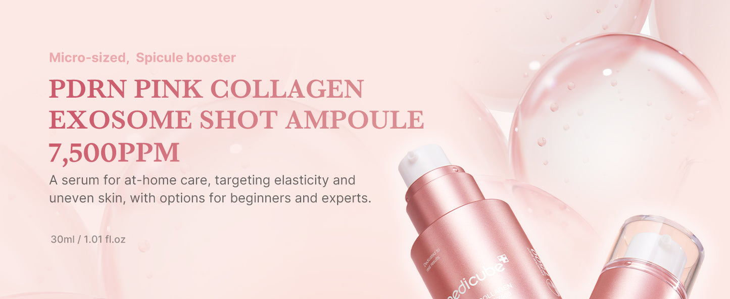 Zermet 1 medicube Zermet 1 Pink Collagen Exosome Shot Serum 7,500 PPM | Liquid Skin Booster | Exosome, Salmon DNA Zermet 1 , Spicules | Uneven Skin Tone, Pore Care, Skin Texture | Korean Skin Care 1.01 fl.oz