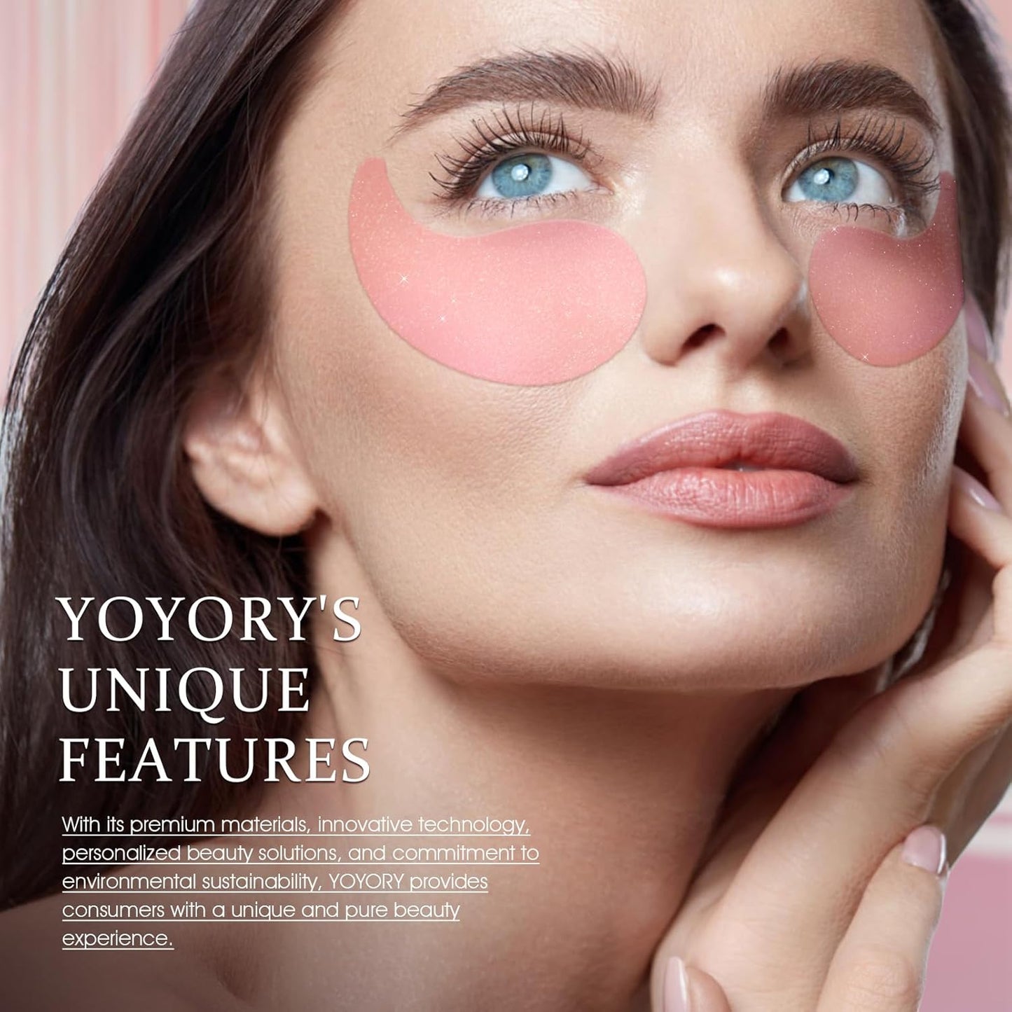 Zermet 1 Under Eye Patches Masks - for Dark Circles, Puffiness, Eye bags,and Fine Lines Smoothing Skin Care Treatment with Collagen and Hyaluronic Acid for Women and Men, (60 Pcs) Pink