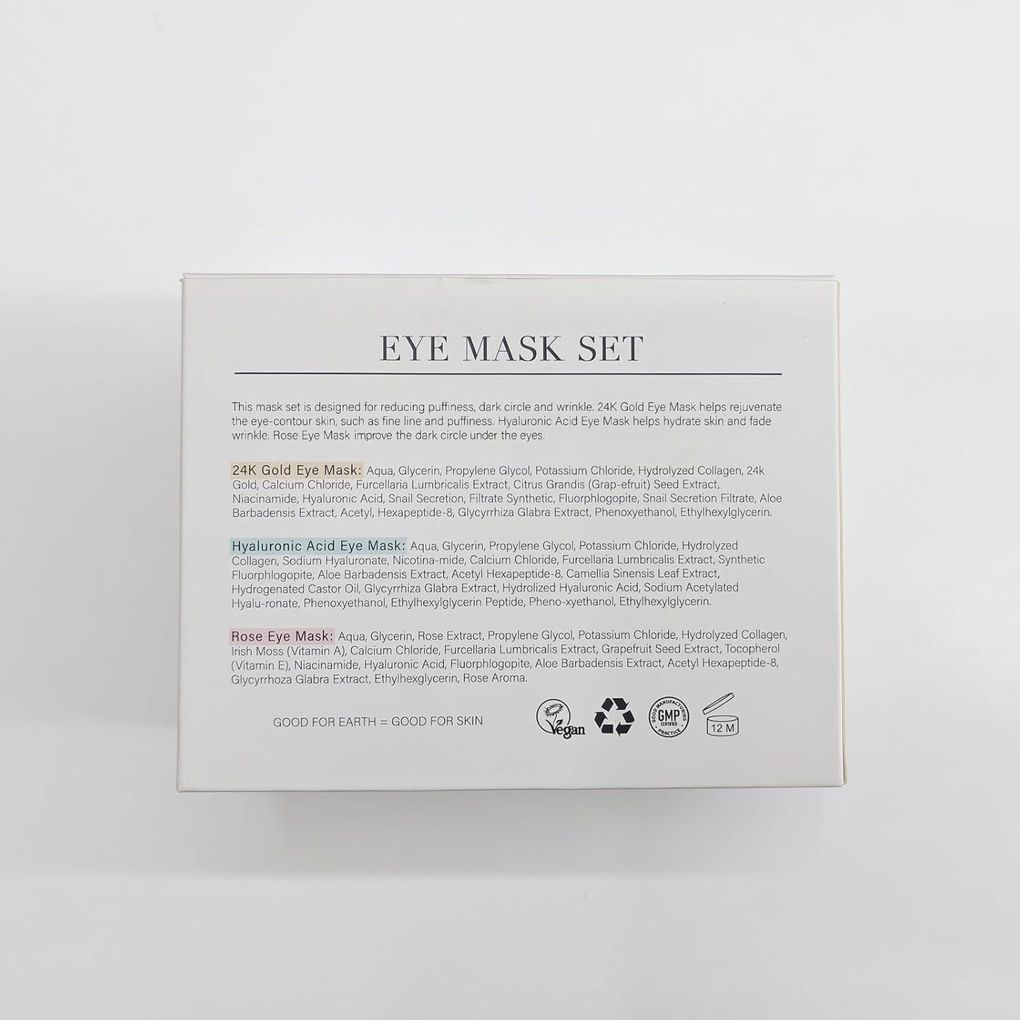 Zermet 1 Under Eye Patches Gold and Hyaluronic Acid for puffy eyes,Rose Eye Masks for Dark Circles and Puffiness skin care Smooth Wrinkles products 30 Pairs