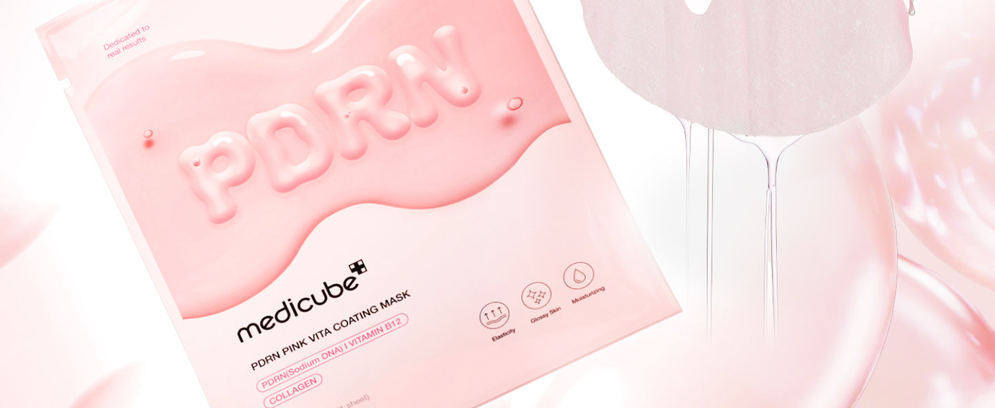 Zermet 1 medicube Salmon DNA Zermet 1 Pink Vita Coating Sheet Mask 10EA - Korean sheet mask for glass skin - Luxurious Home care Mask for Hydration, Firming, and Even Skin Tone, Korean skin care (22g 0.77 x 10ea)