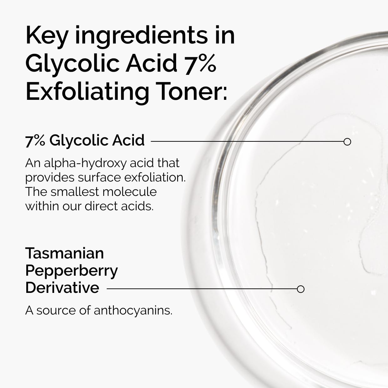Zermet 1 The Ordinary Glycolic Acid 7% Exfoliating Toner, Brightening and Smoothing Daily Toner for More Even-Looking Skin Tone