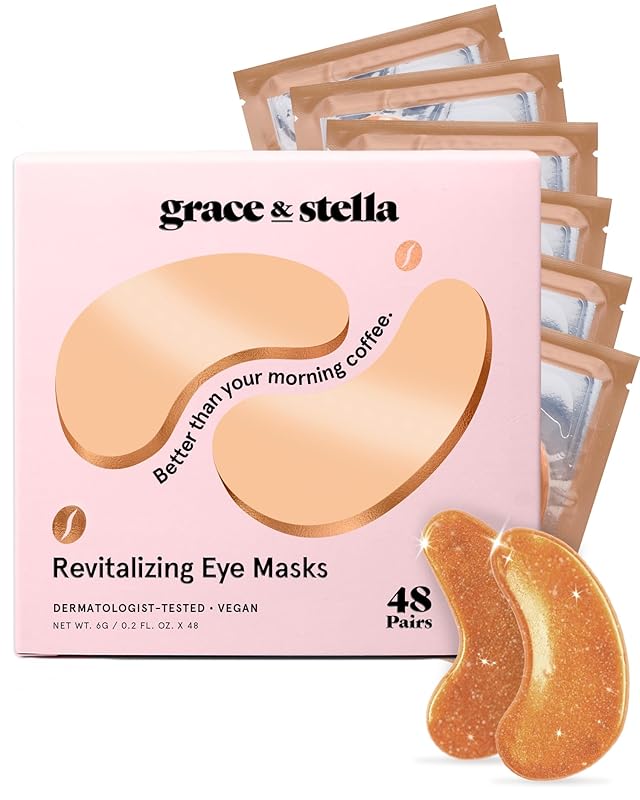 Zermet 1 grace & stella Retinol Under Eye Patches for Puffy Eyes and Dark Circles - Restoring Gel Under Eye Masks with Hyaluronic Acid - Vegan Cruelty-Free Skincare, Birthday Gifts for Women (Purple, 24 Pairs)