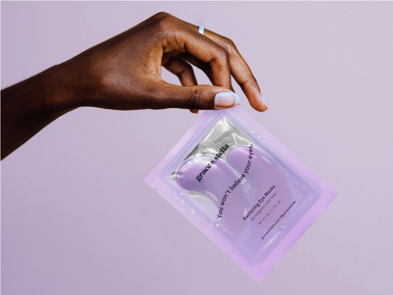Zermet 1 grace & stella Retinol Under Eye Patches for Puffy Eyes and Dark Circles - Restoring Gel Under Eye Masks with Hyaluronic Acid - Vegan Cruelty-Free Skincare, Birthday Gifts for Women (Purple, 24 Pairs)