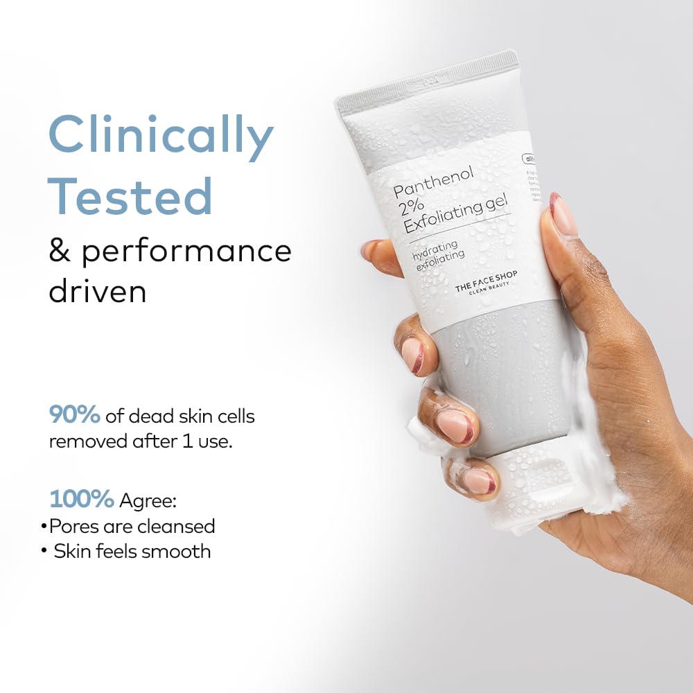 Zermet Facial Polish - Daily Peeling Gel with Panthenol & AHA/BHA, Gentle Exfoliator for Smooth, Glowing and Hydrated Skin, Deep Cleansing, Korean Skin Care, 5.07 Fl. Oz.