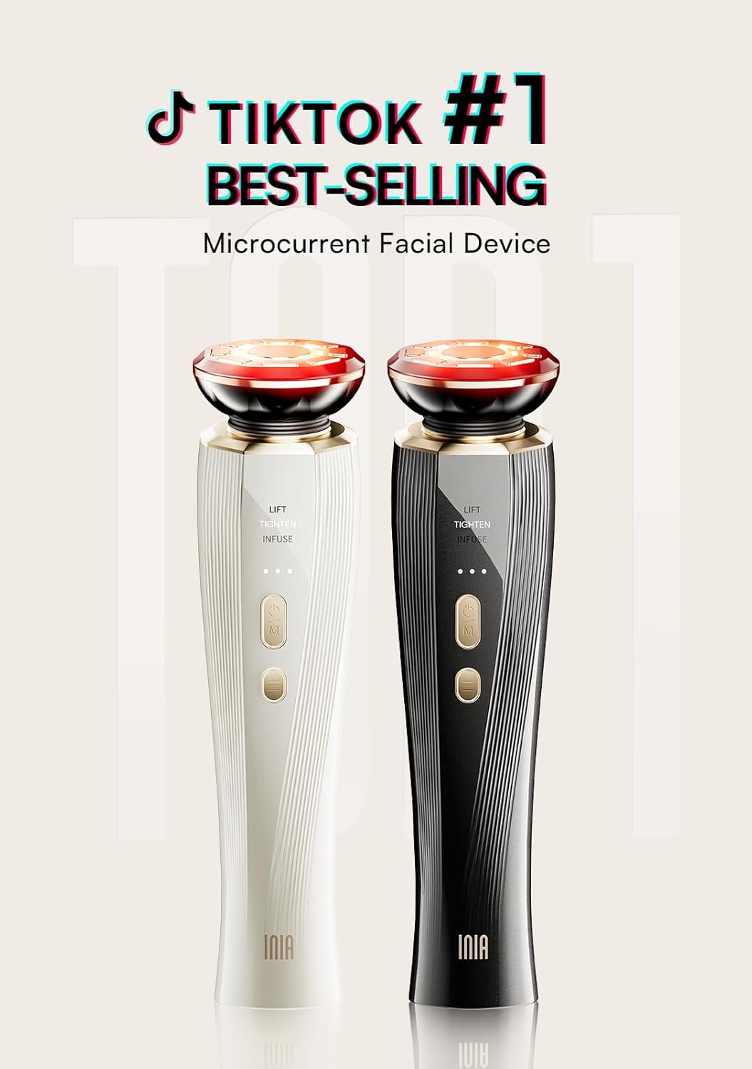 Zermet 1 Zermet 1 3-in-1 Red Light Therapy for Face and Neck Facial Massager True Beauty Glow Device, Lifting & Firming Skincare Tool