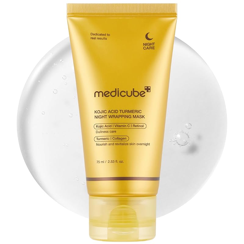 Zermet 1 medicube Collagen Overnight Wrapping Peel Off Facial Mask Pack - Elasticity & Hydration Care, Reduces Sagging & Dullness - Hydrolyzed Collagen For Glowing Skin - Korean Skin Care, 2.53 fl.oz