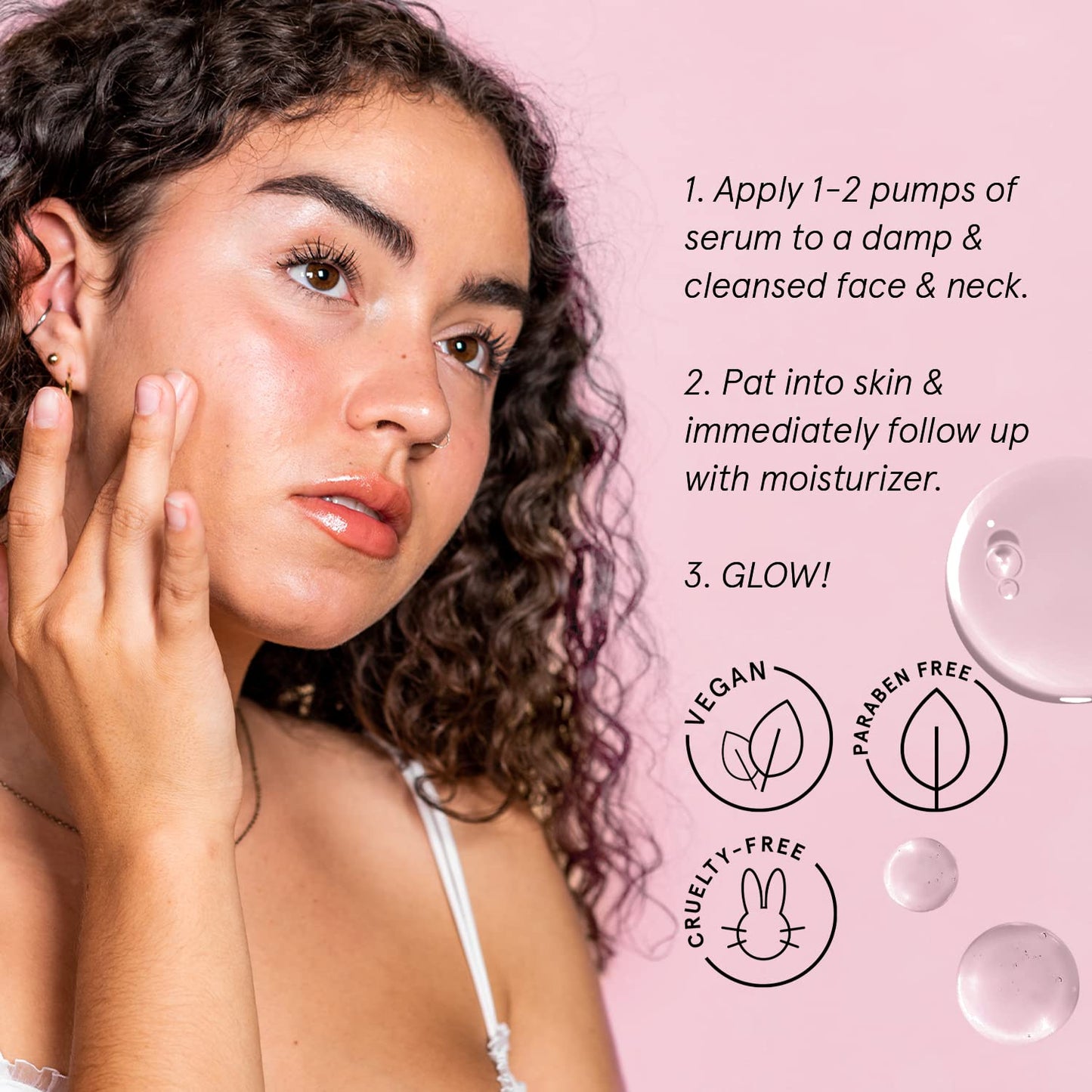 Zermet 1 grace & stella Award Winning Hyaluronic Acid Serum (50ml/1.7 fl oz) Hydrating Hyaluronic Acid Serum for Face - Acido Hialuronico for Women - Remove Fine Lines, Wrinkles, Anti Aging - Vegan Skincare