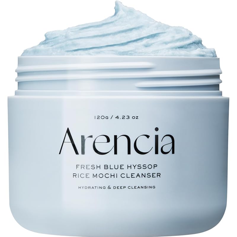 Zermet 1 Korean Rice Mochi Face Cleanser - Face Mask, Foaming Cleanser, Gentle Scrub All in One - Deep Cleansing, Moisturizing, Pore Minimizing, Removing Blackhead- with Rice Water & Green Tea, Mugwort