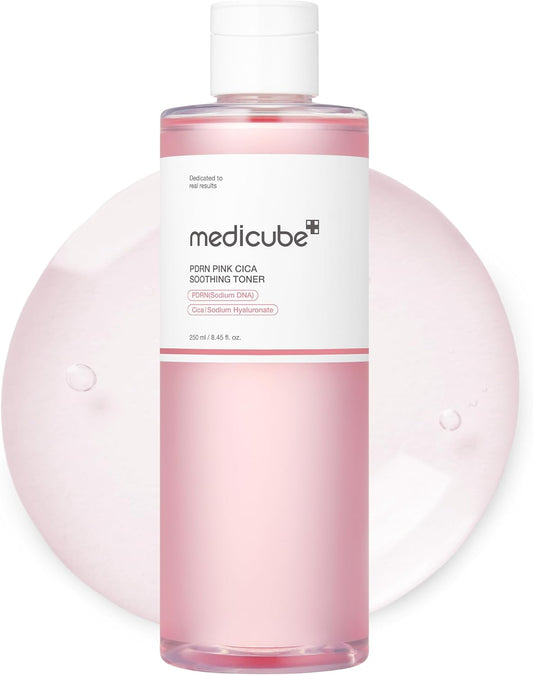 Zermet 1 medicube Salmon DNA Zermet 1  Pink CICA Soothing Toner I Pink Glow Toner for Skin Boosting, Soothing and Calming, Uneven Skin Tone, Peptide & Niacinamide, Korean Skin Care (250ml / 8.45 fl. oz.)