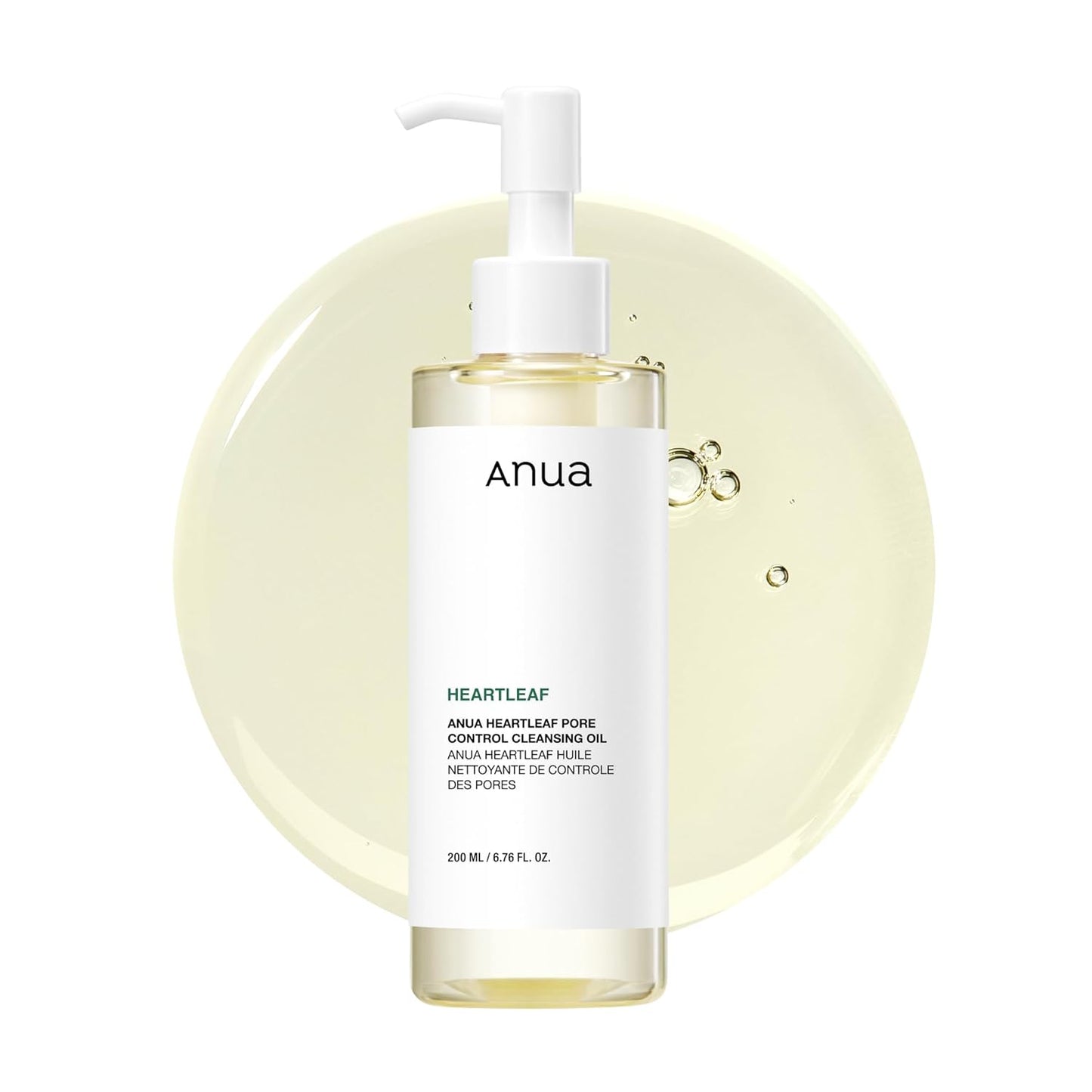 Zermet 1 Anua Heartleaf Pore Control Cleansing Oil, Oil Cleanser for Face, Makeup Blackhead Remover, Korean Skin Care 6.76 fl oz(200ml) (original)