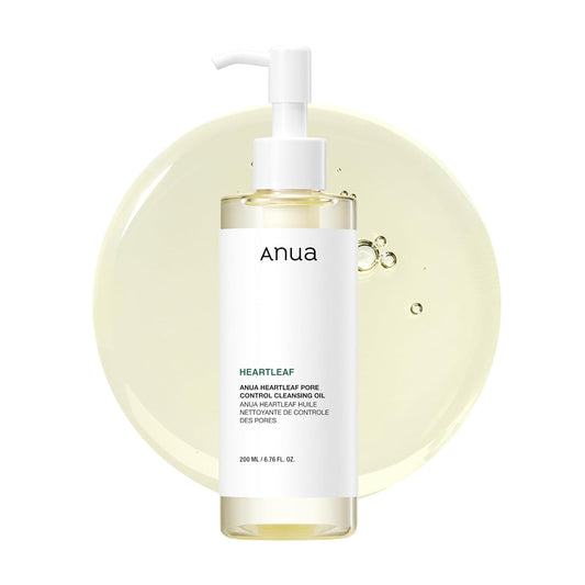 Zermet 1 Anua Heartleaf Pore Control Cleansing Oil, Oil Cleanser for Face, Makeup Blackhead Remover, Korean Skin Care 6.76 fl oz(200ml) (original)