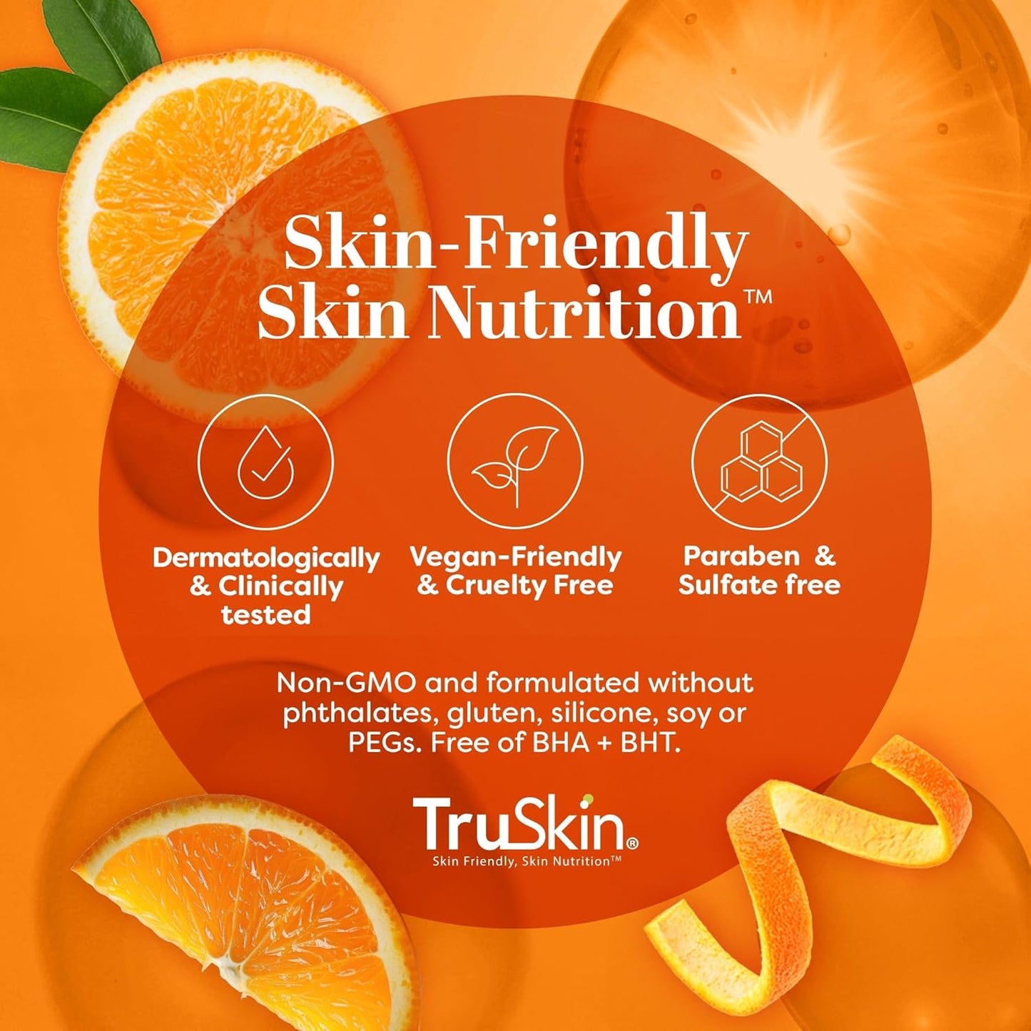 Zermet 1 TruSkin Vitamin C Serum For Face – Anti Aging Face Serum with Vitamin C, Hyaluronic Acid, Vitamin E – Brightening Formula – Improve Appearance of Dark Spots, Tone, Fine Lines & Wrinkles, 1 Fl Oz