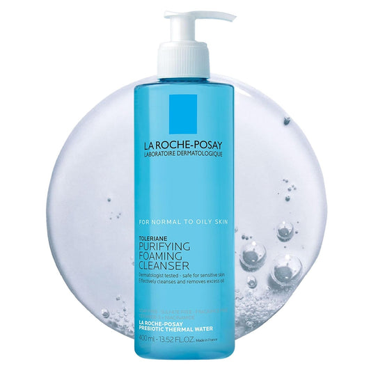 Zermet 1 La Roche-Posay Toleriane Purifying Foaming Facial Cleanser, Oil Free Face Wash for Women & Men with Niacinamide + Ceramides, Pore Cleanser Safe For Sensitive Skin, Won’t Dry Out Skin, Soap Free