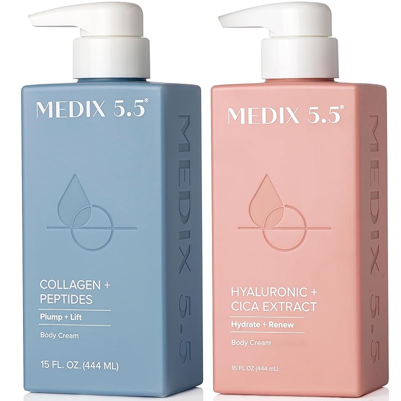 Zermet 1 Medix 5.5 Retinol Body Lotion Firming Moisturizer | Crepey Skincare Treatment | Retinol Body Cream | Anti Aging Firming Cream For Women Targets Look Of Crepe Skin, Wrinkles, & Sagging Skin, 15 Fl Oz