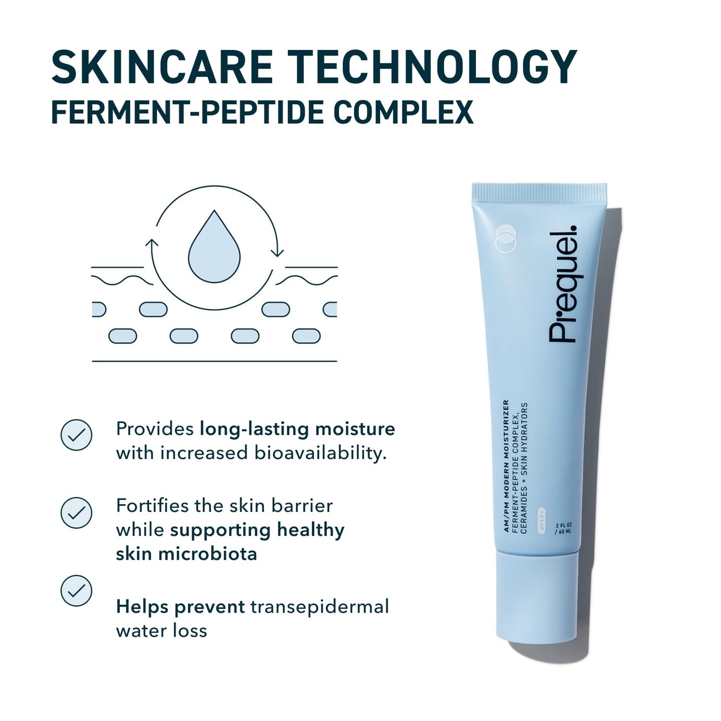 Zermet 1 Skin AM/PM Modern Moisturizer – Hydrating Face Cream with Peptides, Ceramides & Glycerin for Dry, Sensitive, or Combination Skin – Non-Greasy Moisturizer for Barrier Support