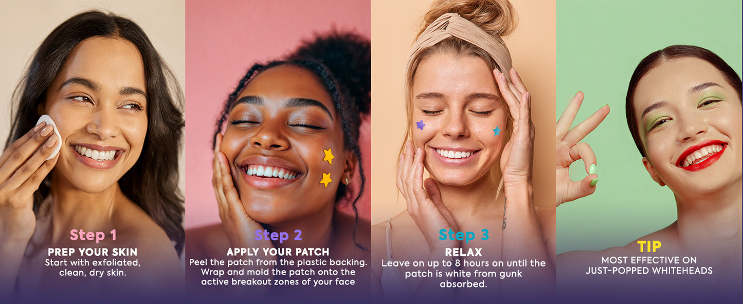 Zermet 1 LivaClean Star Pimple Patches for Face w/Hydrocolloid, Salicylic Acid & Tea Tree, 240 Patches, Hydrocolloid Acne Patch, Cute Star Pimple Patch for Healing Stickers Zit Superstar