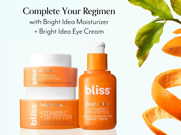 Zermet 1 Bliss Vitamin C + Tri-Peptide Bright Idea Serum – 15% Brightening + Barrier Boost Complex for Radiant, Firm Skin – Anti-Aging Face Serum Boosts Collagen & Elasticity - 1 fl oz