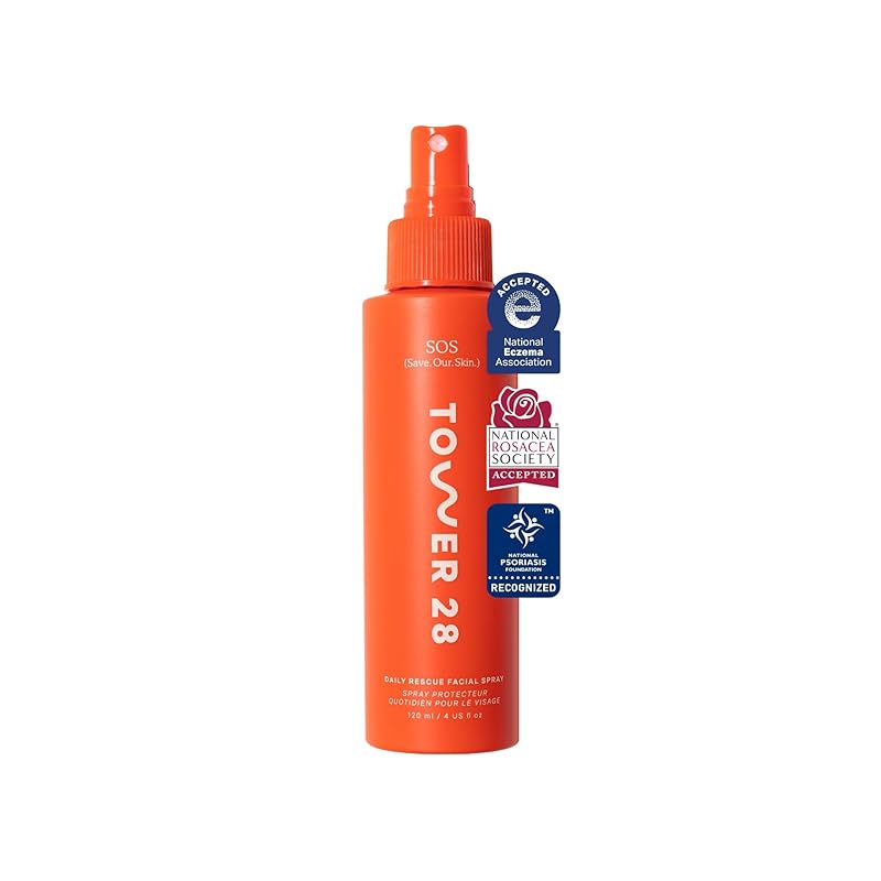 Zermet 1 Tower 28 SOS Daily Rescue Facial Spray for Sensitive Skin, Hypochlorous Acid Spray Helps Reduce Redness and Breakouts, Travel Size Toner for Face, 1 FL Oz