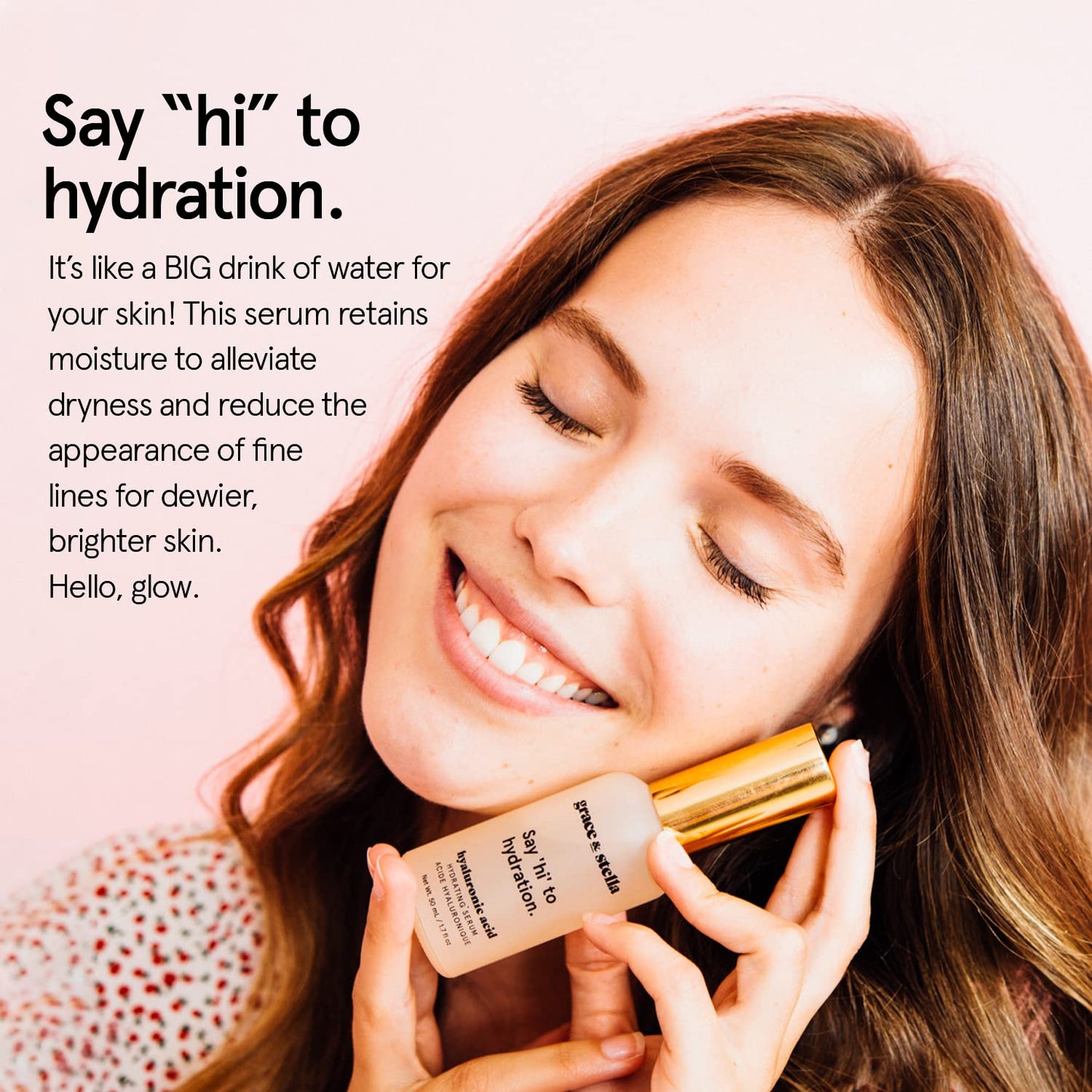 Zermet 1 grace & stella Award Winning Hyaluronic Acid Serum (50ml/1.7 fl oz) Hydrating Hyaluronic Acid Serum for Face - Acido Hialuronico for Women - Remove Fine Lines, Wrinkles, Anti Aging - Vegan Skincare