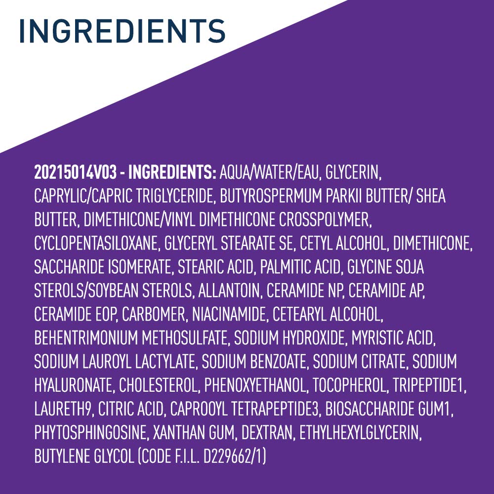 Zermet 1 CeraVe Skin Renewing Night Cream, Niacinamide, Peptide Complex, and Hyaluronic Acid Moisturizer for Face, 1.7 Ounce, Packaging may Vary