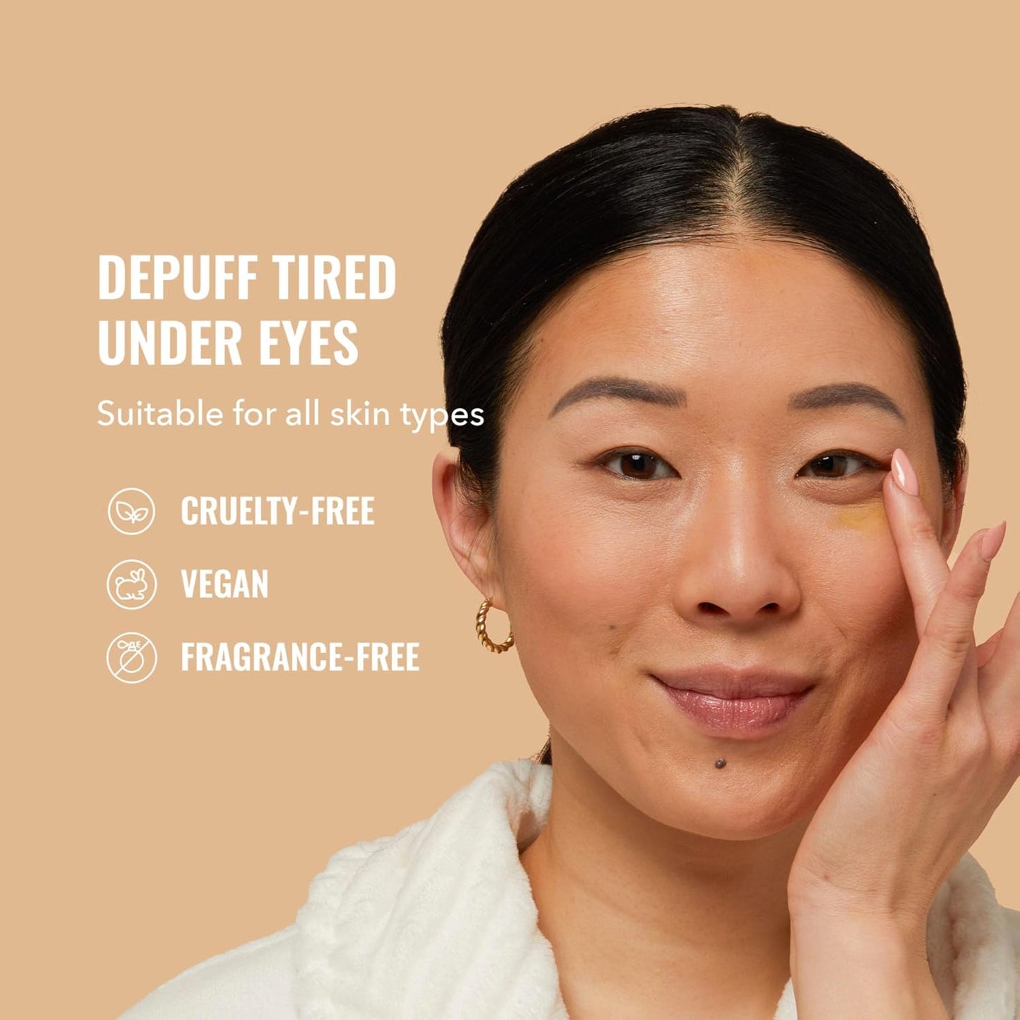 Zermet 1 Good Molecules Yerba Mate Wake Up Eye Gel - Hydrating Under Eye Gel Cream with Hyaluronic Acid and Caffeine - Target Dark Circles and Puffiness - Skin Care for Face
