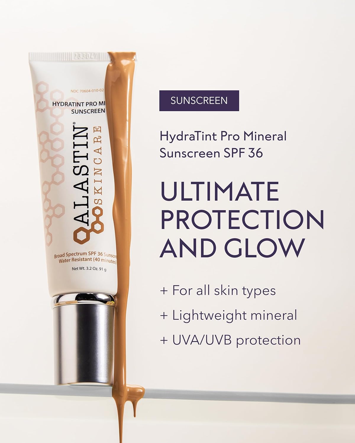Zermet 1 Zermet 1  Skincare HydraTint Pro Mineral Sunscreen SPF 36 (3.2 oz) | 2-in-1 Tinted Daily Sunblock Moisturizer for Face & Neck | Fragrance-Free, Water Resistant