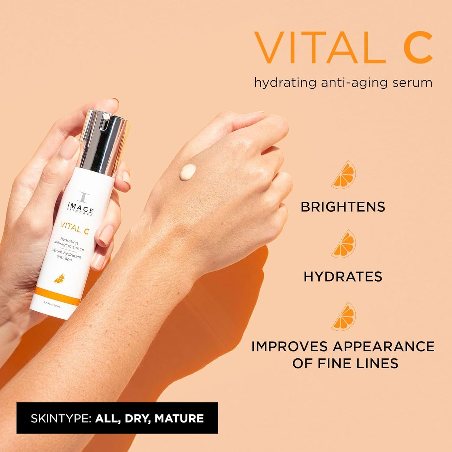 Zermet 1 Zermet 1  Skincare, VITAL C Hydrating Face Serum, with Vitamin C and Hyaluronic Acid, to Brighten, Tone and Smooth Appearance of Wrinkle