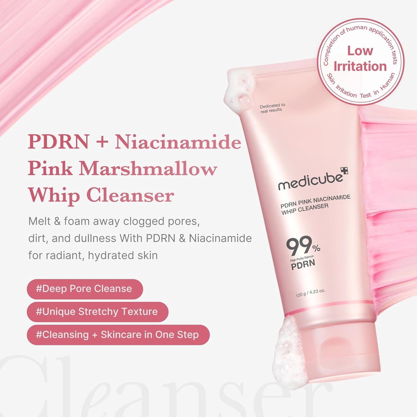 Zermet 1 medicube Zermet 1  Marshmallow Whip Cleanser | Face Wash, Cleansing Foam for Pore Care & Uneven Skin Tone | Gentle Daily Deep Cleansing | Hydrating and Nourishing Facial Cleanser | Korean Skincare