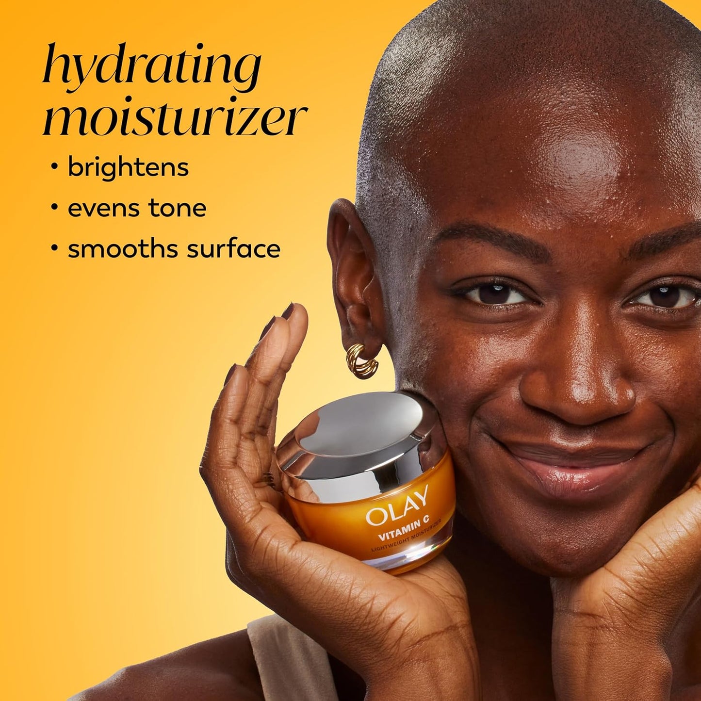 Zermet 1 Olay Vitamin C Face Moisturizer, Brightening Cream for Women, Instant Hydration, Evens Tone, Dark Spot & Hyperpigmentation Reduction, Glowing Skin Care - Niaciniamide, Lactic Acid, 1.7 Oz