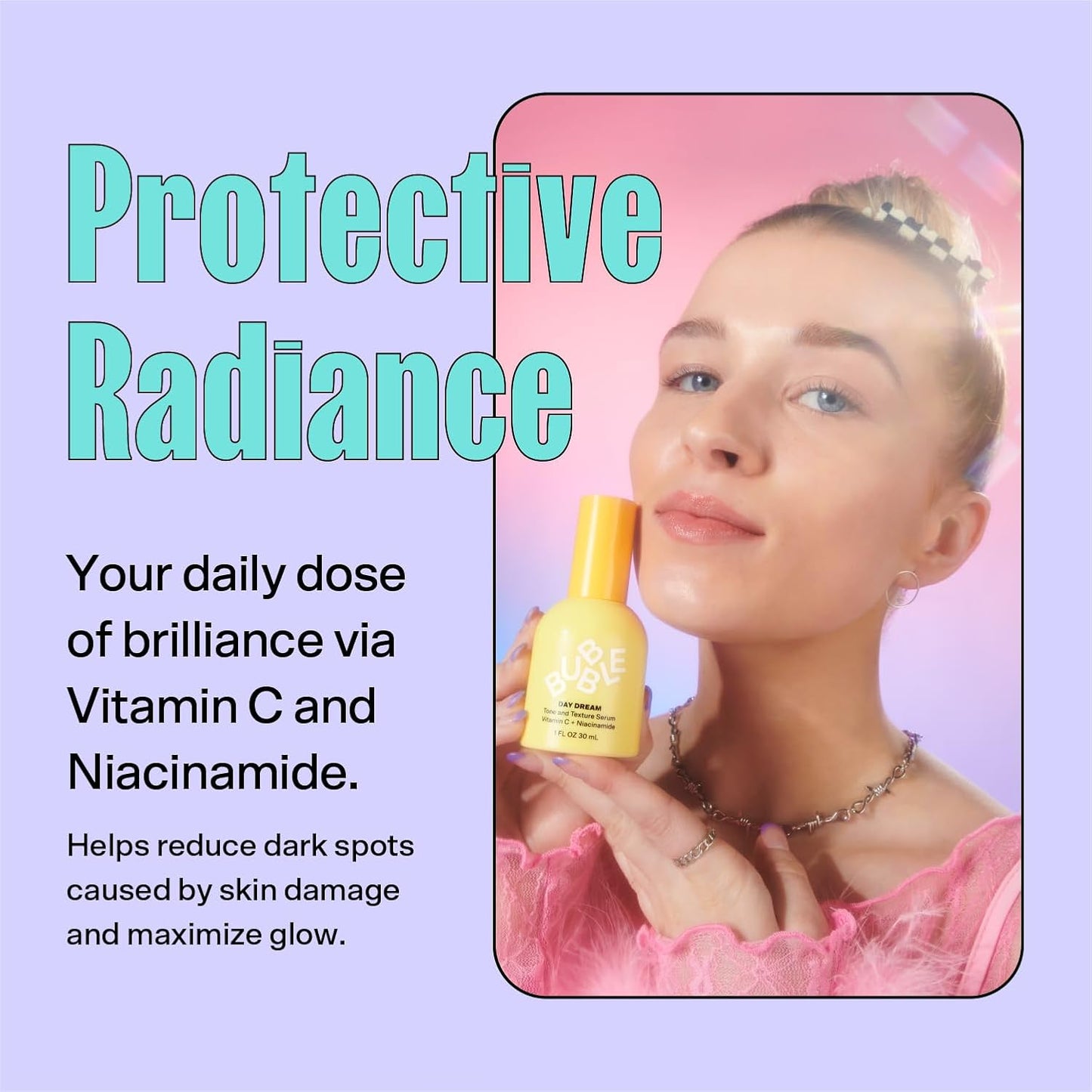 Zermet 1 Zermet 1 Skincare Day Dream Vitamin C Serum for Face - Hydrating Face Serum with Niacinamide + Ceramides - Helps Even Skin Tone and Improve Texture from Sun Damage - Summer Skin Care Essential (30ml)