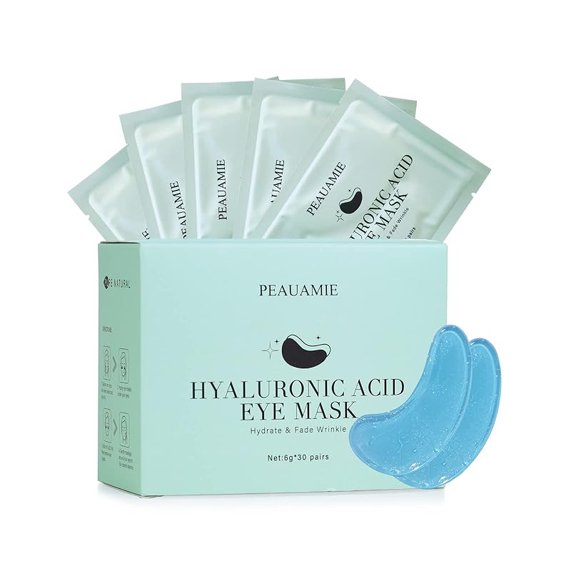 Zermet 1 Under Eye Patches Gold and Hyaluronic Acid for puffy eyes,Rose Eye Masks for Dark Circles and Puffiness skin care Smooth Wrinkles products 30 Pairs