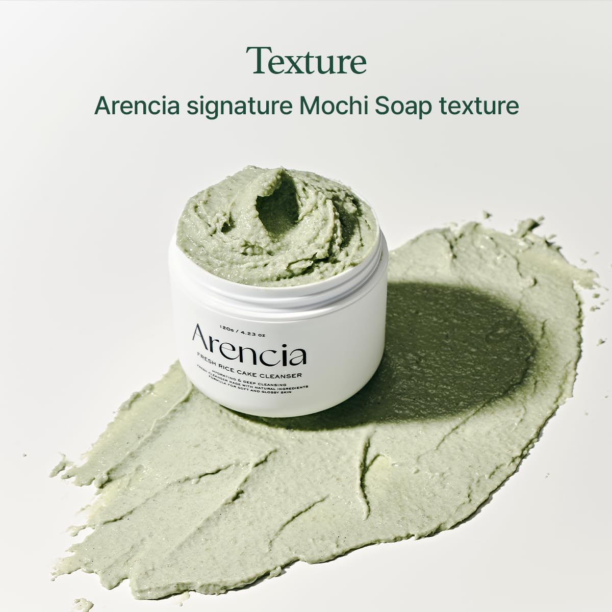 Zermet 1 Korean Rice Mochi Face Cleanser - Face Mask, Foaming Cleanser, Gentle Scrub All in One - Deep Cleansing, Moisturizing, Pore Minimizing, Removing Blackhead- with Rice Water & Green Tea, Mugwort
