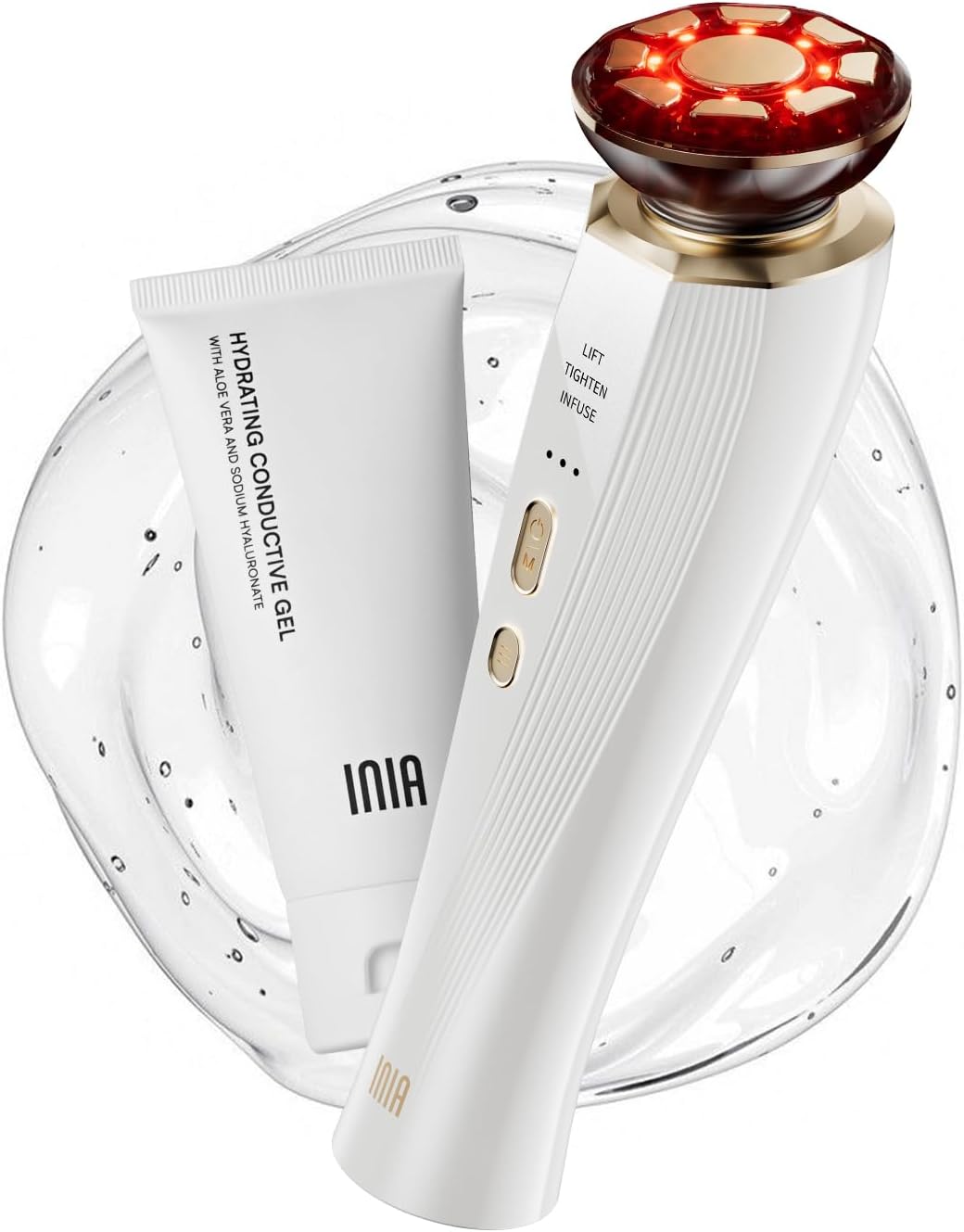 Zermet 1 Zermet 1 3-in-1 Red Light Therapy for Face and Neck Facial Massager True Beauty Glow Device, Lifting & Firming Skincare Tool