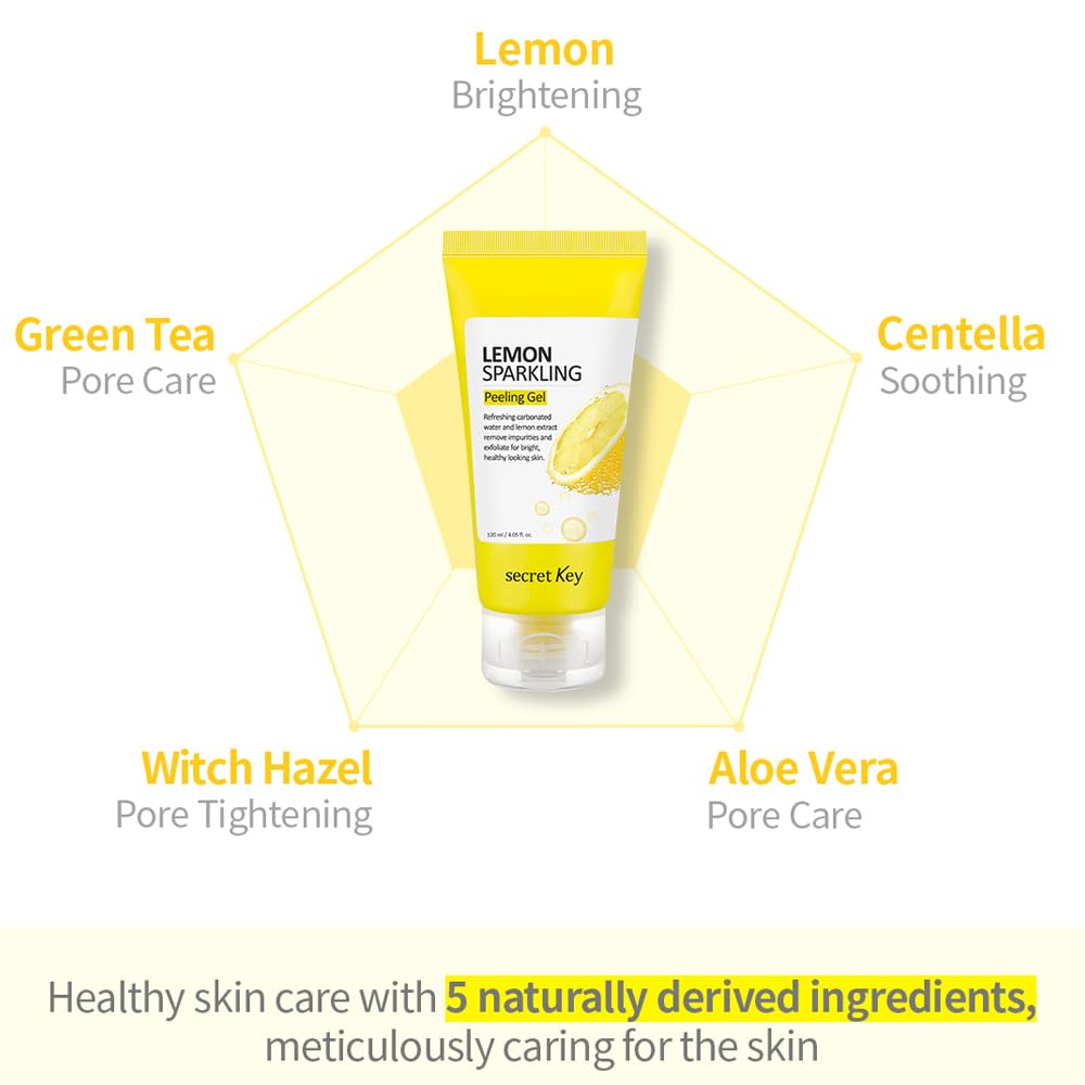 Lemon Sparkling Peeling Gel Deep Cleanse Exfoliate