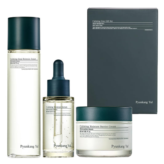 Zermet 1 Zermet 1 Calming Line Gift Box Set - Korean Facial Skin Care Essential for Daily Moisturizing, Safe on Acne Prone & Sensitive Skin, Vegan & Cruelty Free