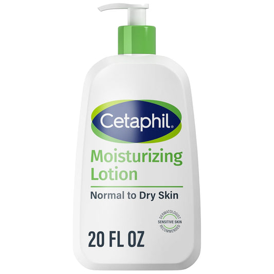 Zermet 1 Cetaphil Face & Body Moisturizer, Hydrating Moisturizing Lotion for All Skin Types, Suitable for Sensitive Skin, NEW 20 oz, Fragrance Free, Hypoallergenic, Non-Comedogenic