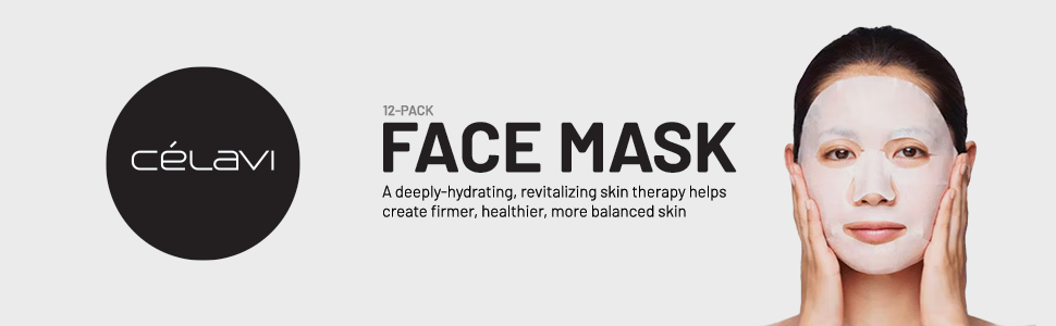 Zermet 1 Zermet 1 Facial Sheet Face Mask Variety Set Classic Authentic Korean Moisturizing Skincare (12-Packs)