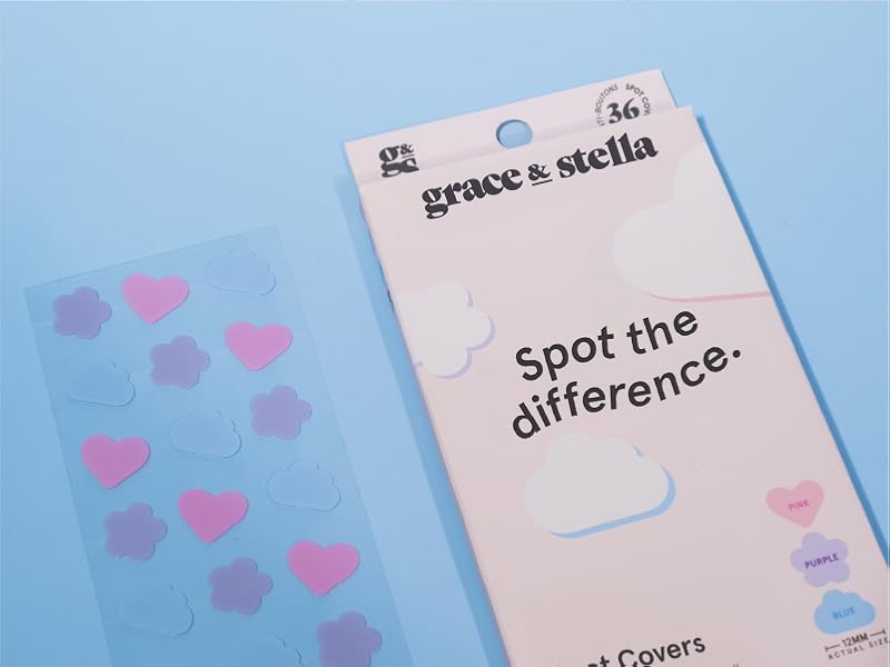 Zermet 1 grace & stella Award Winning Pore Strip - Pimple Patches for Face - Hydrocolloid Acne Patches - Absorbs Zits, Reduces Redness - Cute Patches Dermatologist-Tested, Vegan (Multishape, 36 Count)