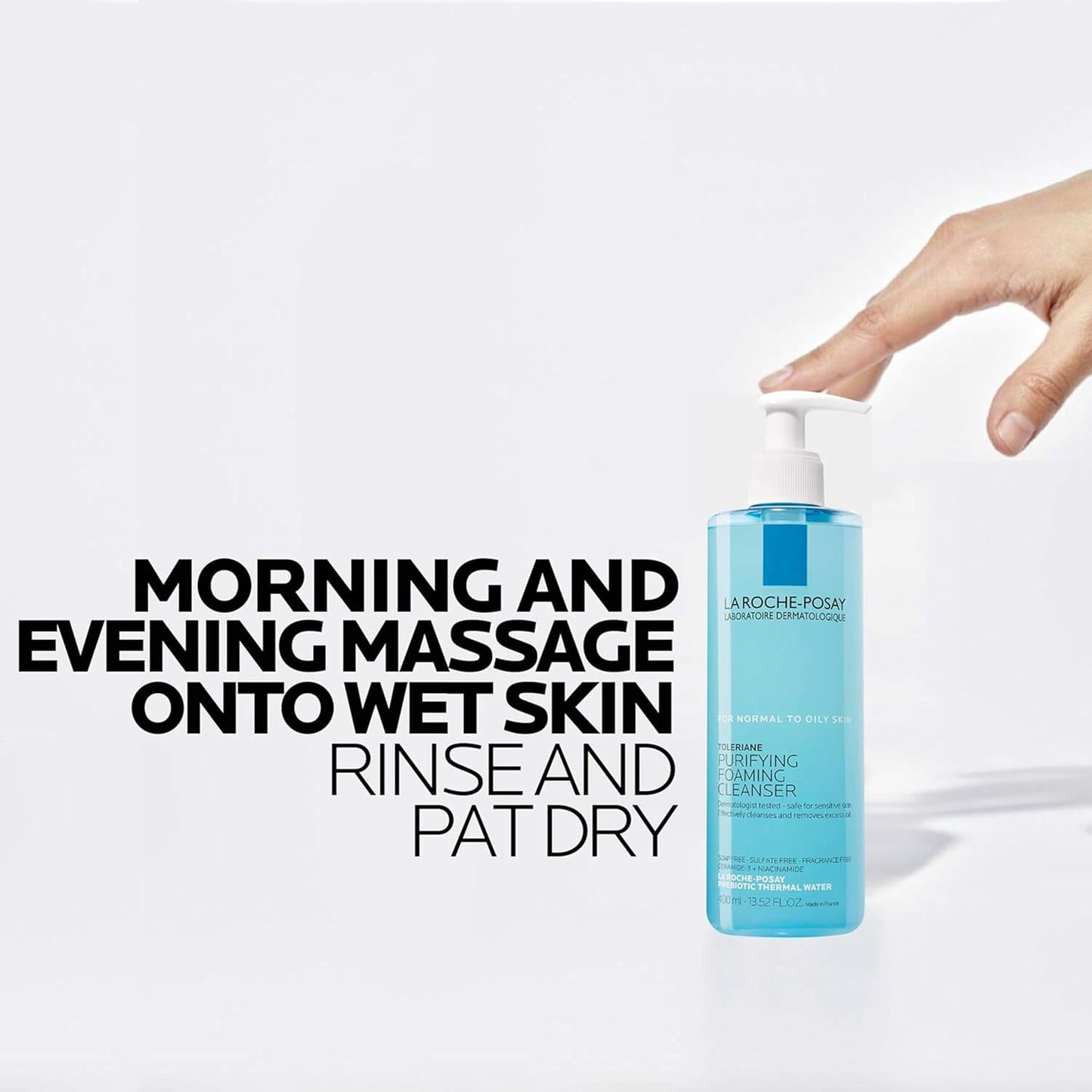 Zermet 1 La Roche-Posay Toleriane Purifying Foaming Facial Cleanser, Oil Free Face Wash for Women & Men with Niacinamide + Ceramides, Pore Cleanser Safe For Sensitive Skin, Won’t Dry Out Skin, Soap Free
