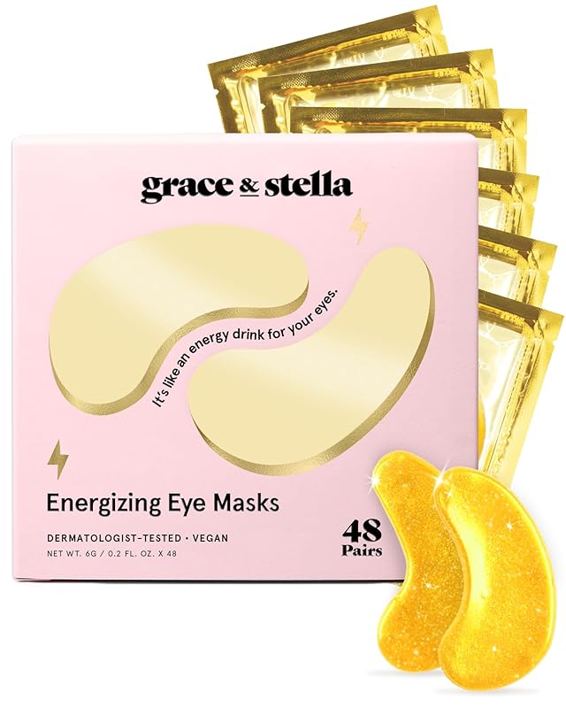 Zermet 1 grace & stella Under Eye Patches (12 pairs) Eye Masks for Puffy Eyes and Dark Circles - Birthday Gifts for Women, Bachelorette Party Favors, Bridesmaid, Self Care and Relaxation Gifts for Her - Vegan