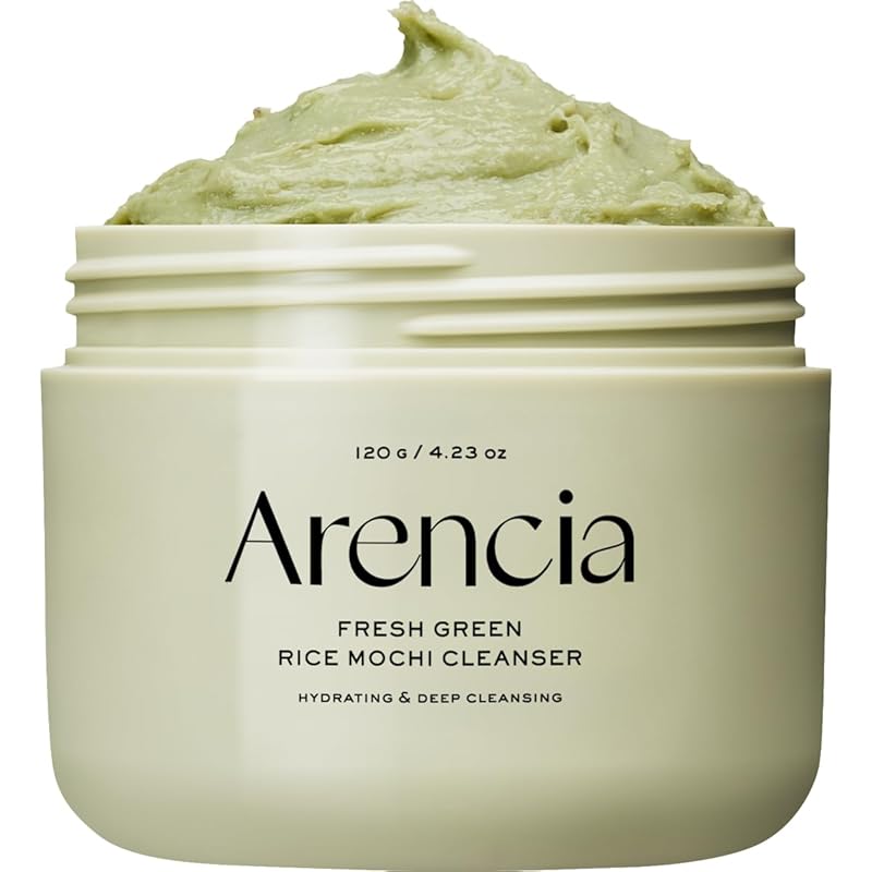 Zermet 1 Korean Rice Mochi Face Cleanser - Face Mask, Foaming Cleanser, Gentle Scrub All in One - Deep Cleansing, Moisturizing, Pore Minimizing, Removing Blackhead- with Rice Water & Green Tea, Mugwort