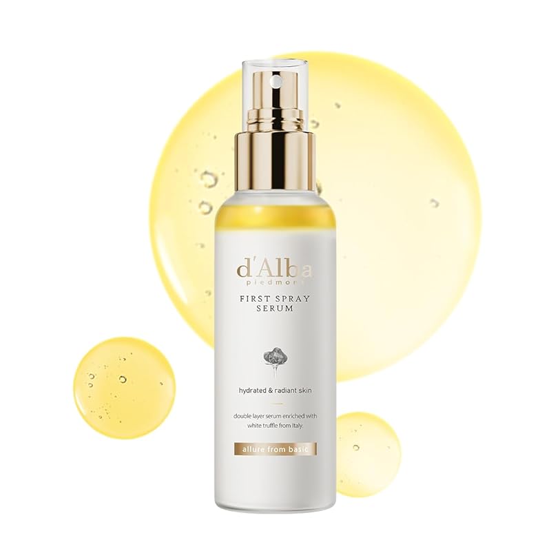 Zermet 1 d'alba Piedmont Italian White Truffle First Spray Serum, Vegan Skin Care, Light-weight Face Moisturizer, Glow Serum for Radiant Skin, Non Comedogenic, All In One Mist, Korean Skin Care (3.38 fl oz.)