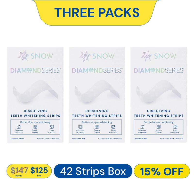 Zermet Diamond Teeth Whitening Strips | Gentle & Enamel Safe White Strips for Teeth Whitening | at Home Dental Hygiene & Tooth Care for a White Smile